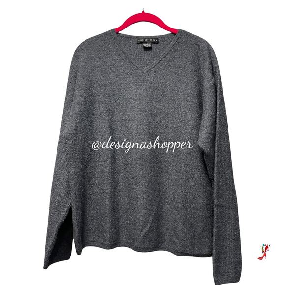 Geoffrey Beene Classic Gray sweater LG - Picture 7 of 7